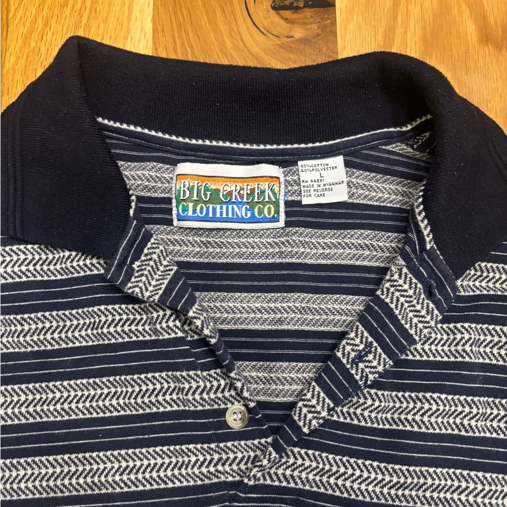 Vintage Big Creek Navy Polo